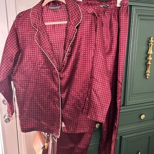 Katelyn court Red and Blue Pajama Set